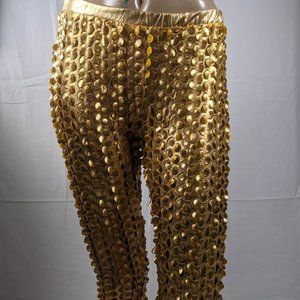 Custom Gold Metallic Leggings